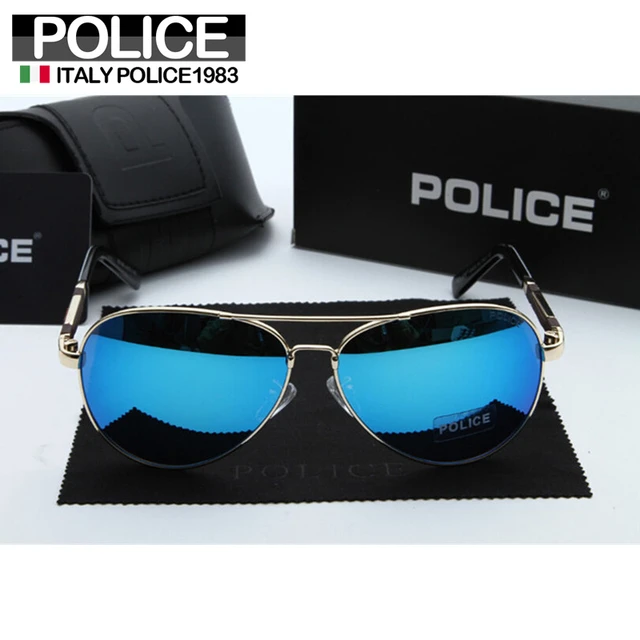 Police Sunglasses Polarized 1983 Italy for Men Mirror Colors Pilot Sun  Glasses Women with UV 400 Protection P1382 - AliExpress