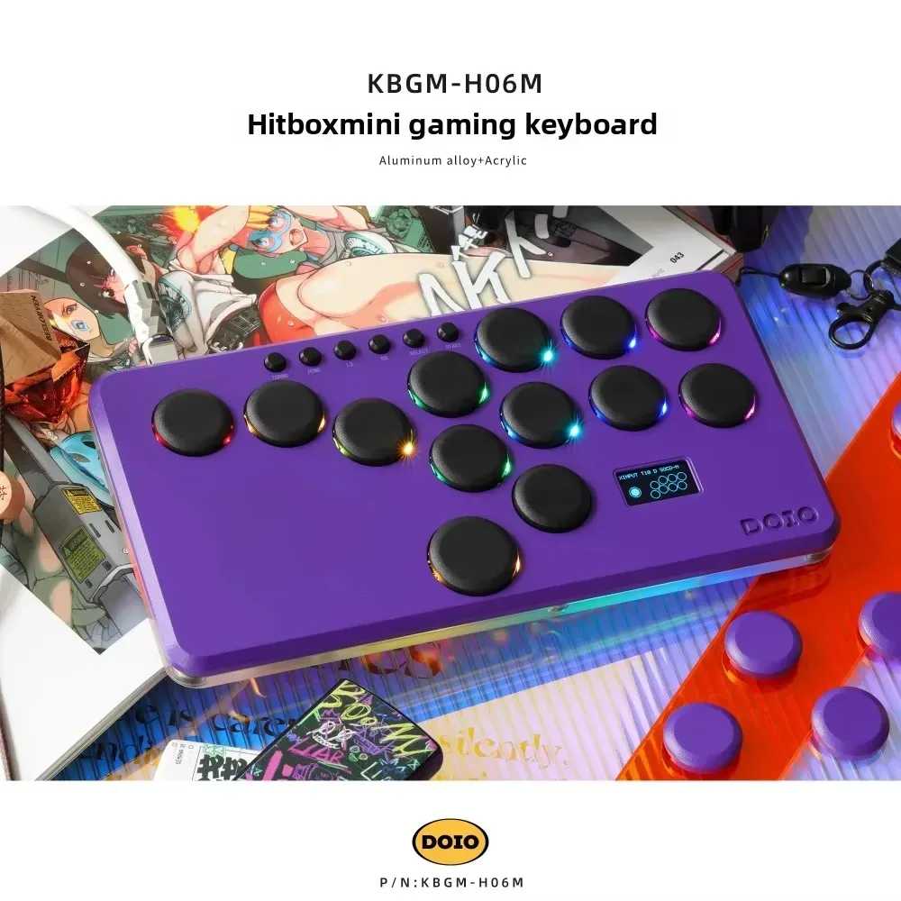 DOIO KBGM-H06M HITBOX アルミ合金ミニポータブルゲームキーボード