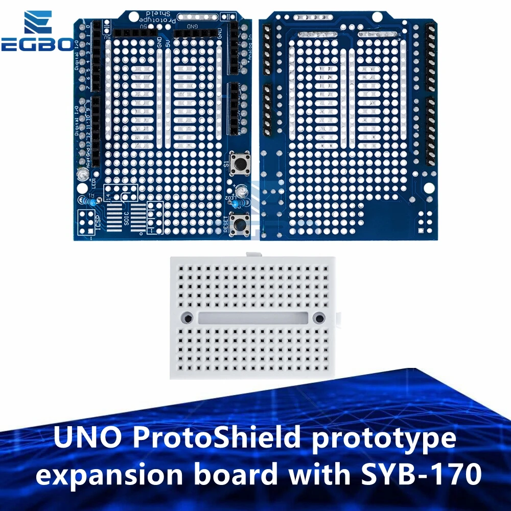 1 Stück UNO ProtoShield Prototyp-Erweiterungsplatine mit SYB-170 Mini-Breadboard für Arduino UNO ProtoShield