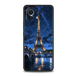 Elegant Red Umbrella Eiffel Tower Soft Phone Case - Xiaomi 11T(pro) (A1)