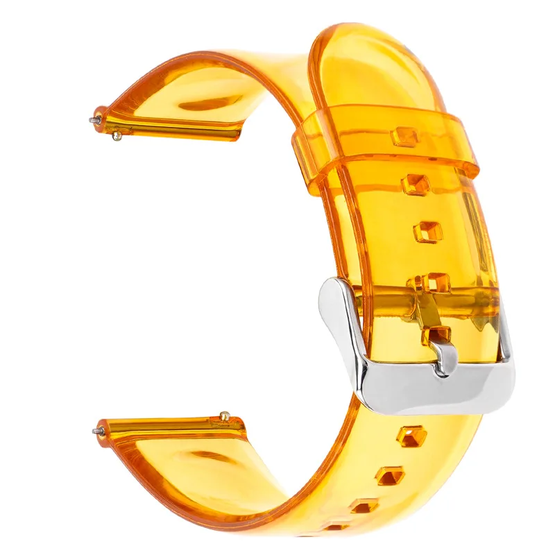 Colorful Transparent PVC Strap for Men and Women - 20mm/22mm Replacement Band