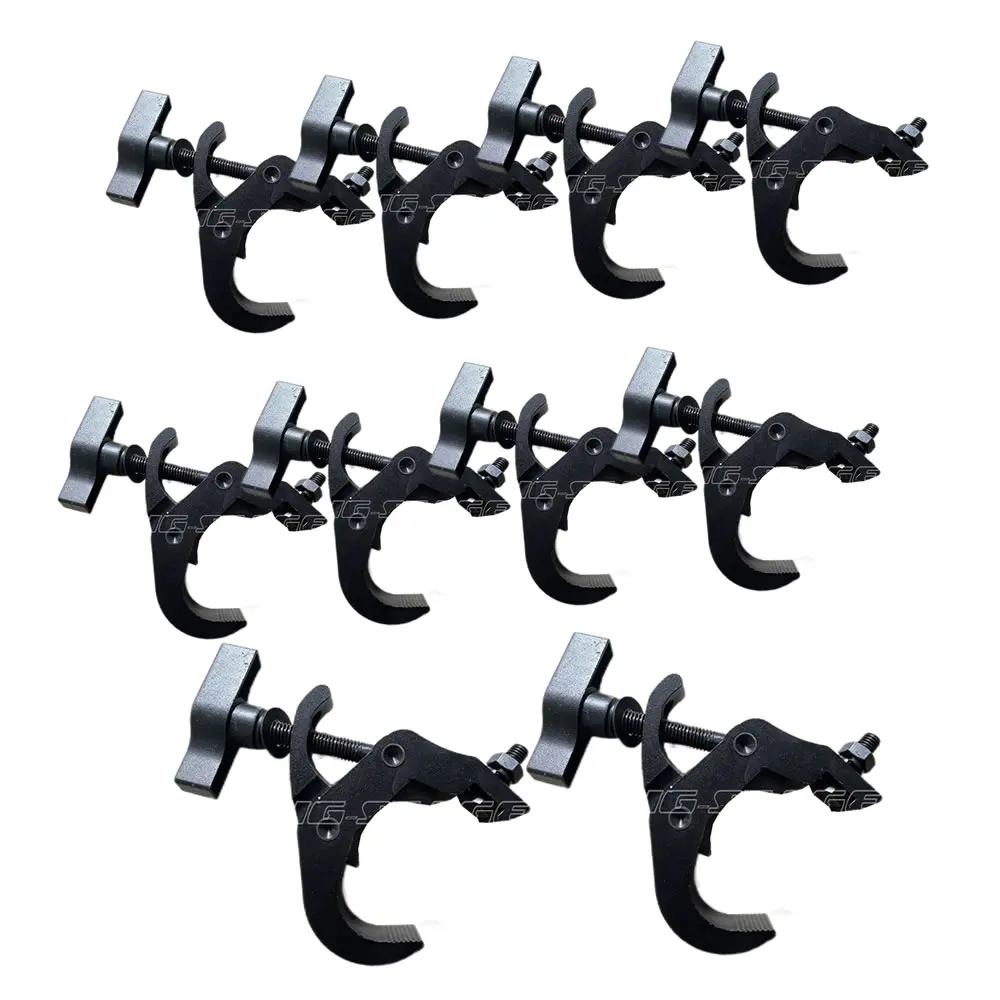 10 Pz/Lotto Ganci Resistenti Durevoli Morsetto In Lega Di Alumimun 150Kg 40-60Mm Staffa Stage Light Hook Light Clamp Holder Truss