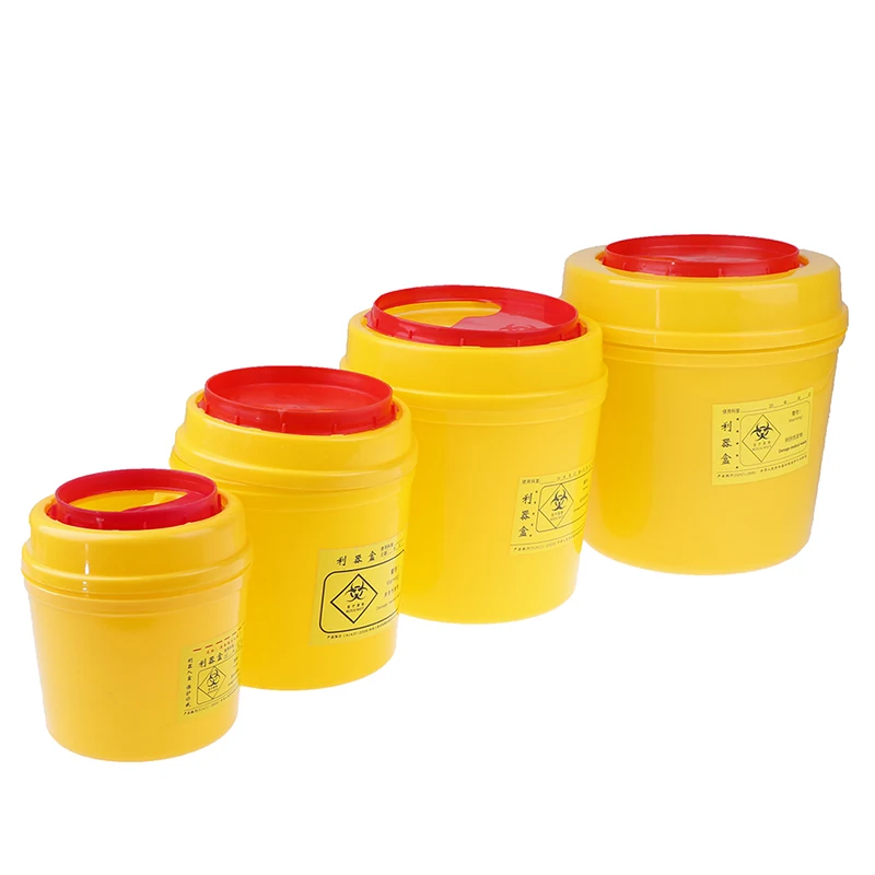 1 Pc Disposal Collect Box Needles Bin Biohazard Tattoo Piercing Needles Sharps Container Tattoo Artist Waste Barrel Trash Can