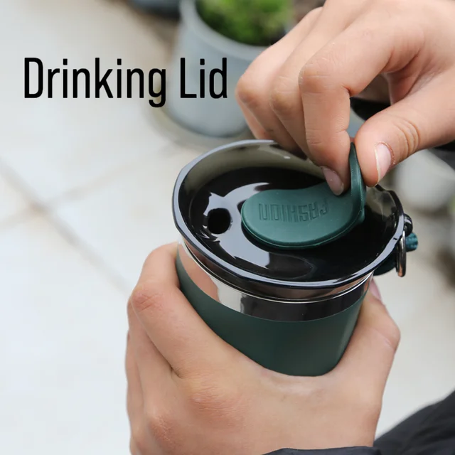 Tasse thermique bouteille Thermos pour café gobelet tasse bouteille d'eau en acier inoxydable isolé flacon sous vide étanche voyage Drinkware 2