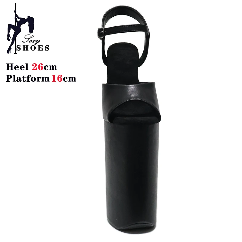 Black matte women's shoes with super high heels 26CM ladies shoes  Sandals women High Heels  luxury on sale Art Appreciation