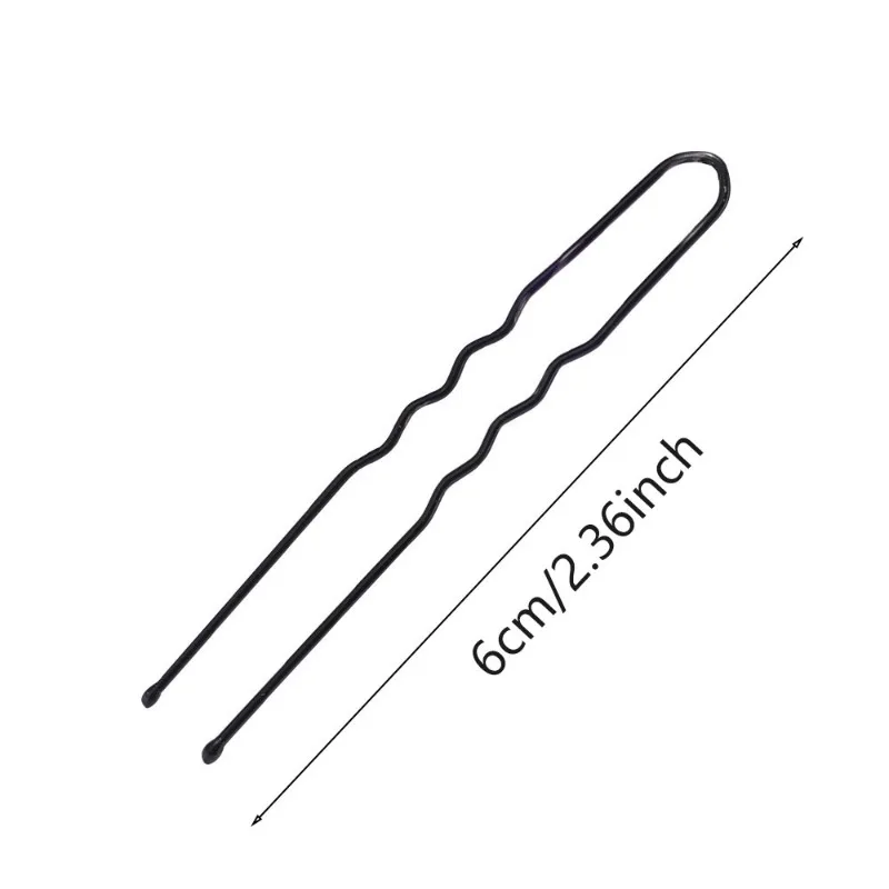 Minimalist Wear-resistant Hairpin Side Bangs Ripple Hairclip U-Shaped No Paint Peeling Hair Grip Non Fading Headwear Accessories