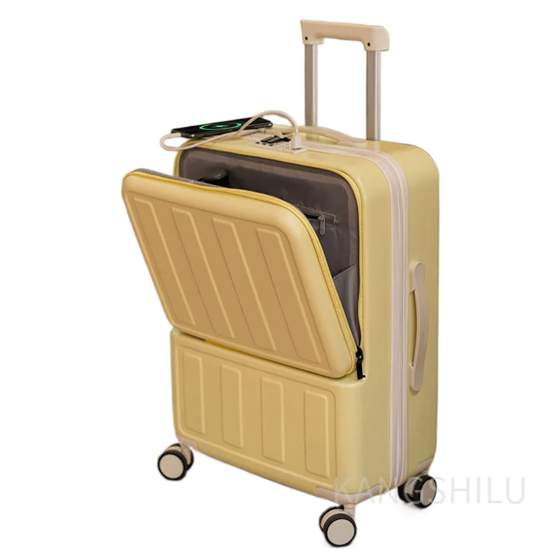 New fashion trunk it- inch travel suitcase with wheels carry-on suitcase roller luggage travel trolley case zipper