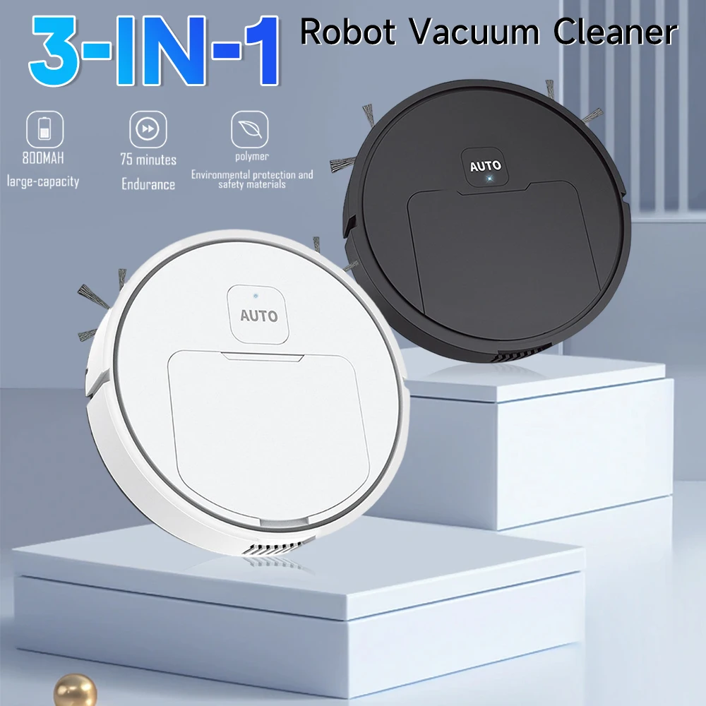 Rechargeable Sweeper Robot Automatic Cleaning Sweeping Machine 3 In 1 Vacuum Cleaner Mopping Home Office Electric Sweeper New 2