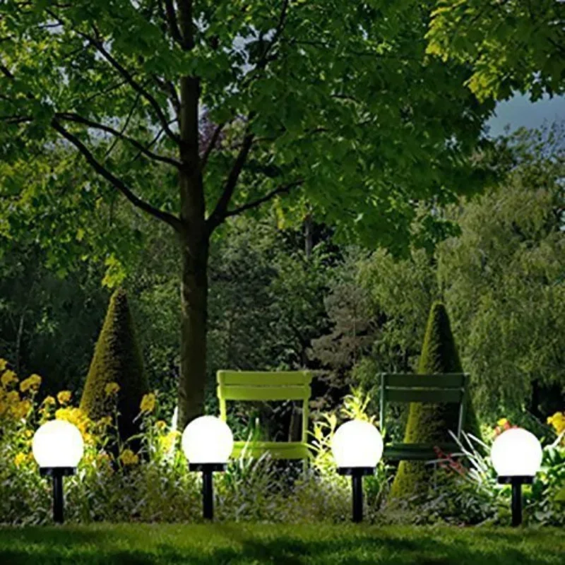 LED Solar Globe Landscape Light  Garden Lamp Outdoor Waterproof Villa Garden Lawn Atmosphere Night Lights Decoration Lantern