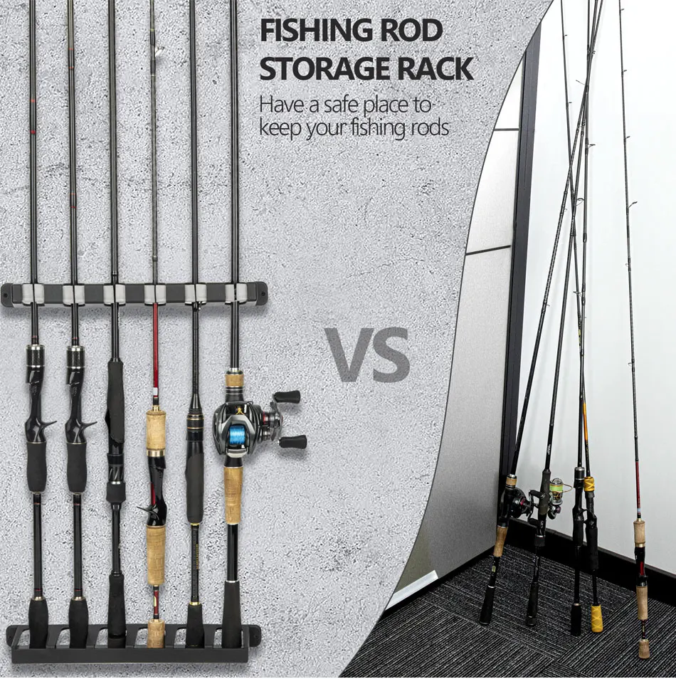 Thkfish Fishing Rod Holders Abs Plastic Vertical Wall Rod Rack