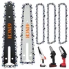 4/6 Inch Chain, Home Cordless Electric Chain Saw Accessories, Replacement Chain/Guide Rail For Pruning Saw, Tree Cutting Tools 1