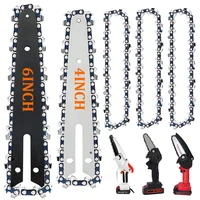 4/6 Inch Chain, Home Cordless Electric Chain Saw Accessories, Replacement Chain/Guide Rail For Pruning Saw, Tree Cutting Tools 1