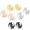 Anniyo (One Pair) 5.2cm/7.3cm African Symbol Big Earrings Adinkra Gye Nyame Hyperbole Stud Earrings Ethnic Jewelry #203821 2
