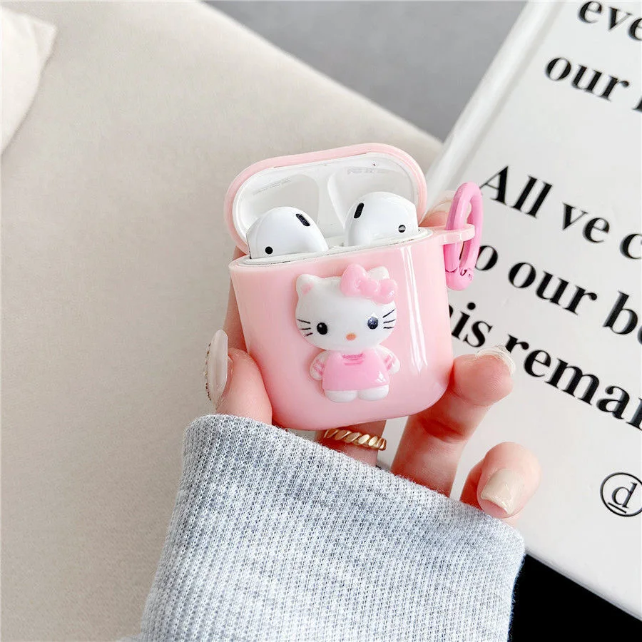 Lazy Kitty Cat Earphone Case for Apple Airpods 1 2 Pro Airpods Protective  Cover