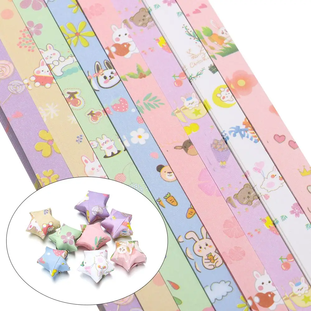 540 Sheets New Cartoon Paper With Printed Pattern Set Outer Space Sky  Origami Lucky Star Folding