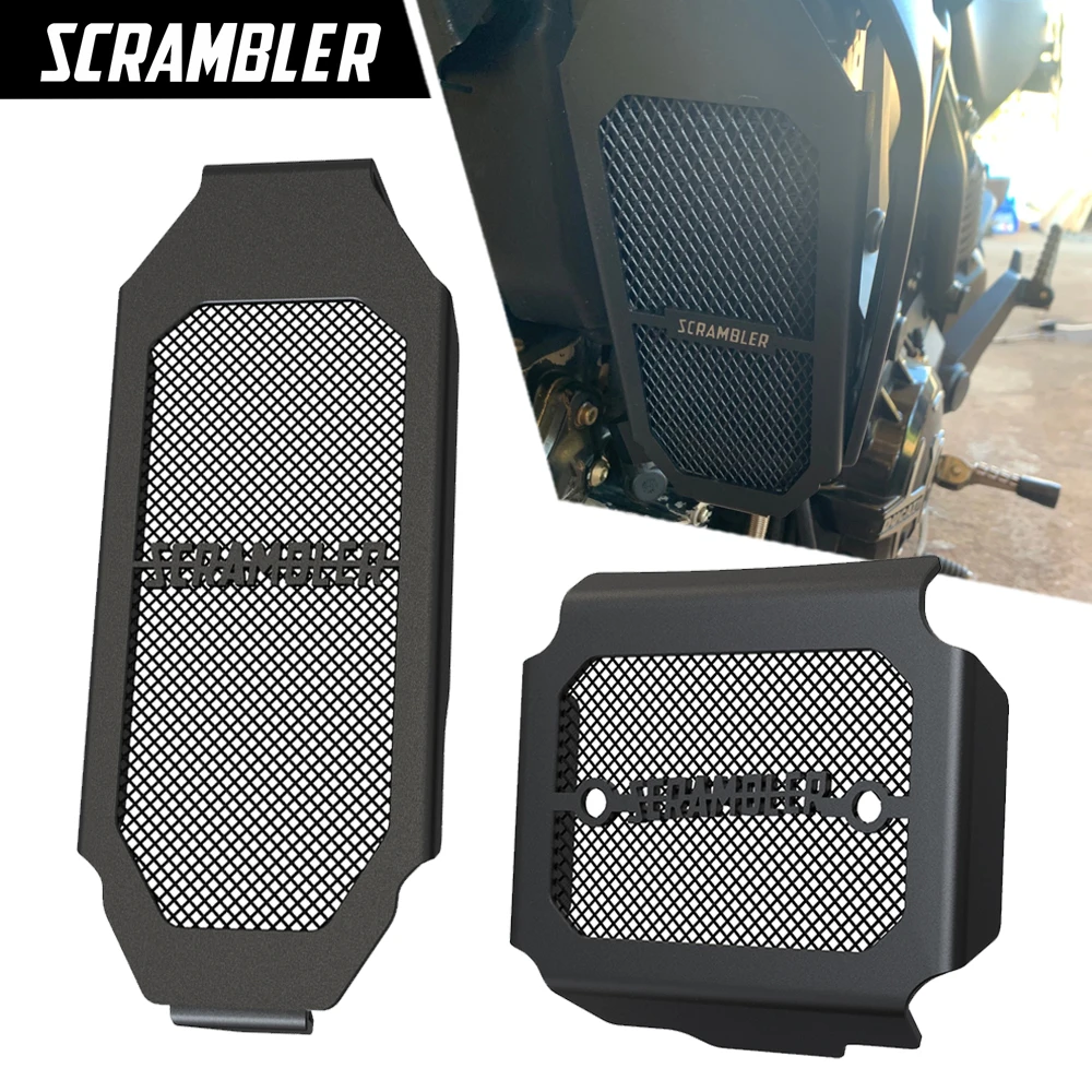 

For Ducati Scrambler Icon Classic Cafe Racer 2015-2021 2022 Motorcycle Rectifier Guard Oil Cooler Guard Grille Cover Protector