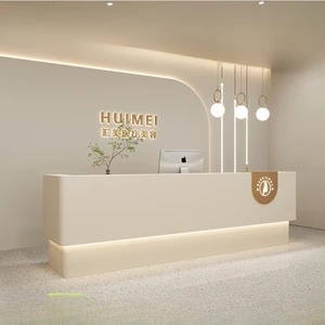 Luxury Reception Desks Counter Retail Store Cashier Checkout Reception Desks Modern Mostrador Recepcion Commercial Furniture