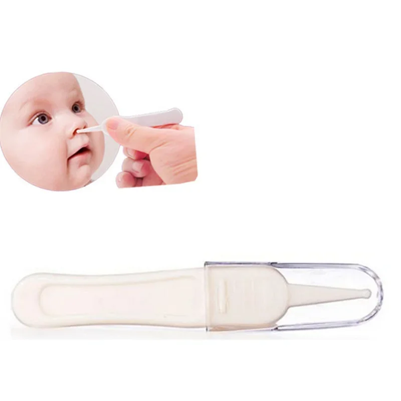 4-pcs-lot-Newborn-Safety-Safe-Care-Infant-Ear-Nose-Navel-Plastic-Tweezers-Pincet-Forceps-Talheres