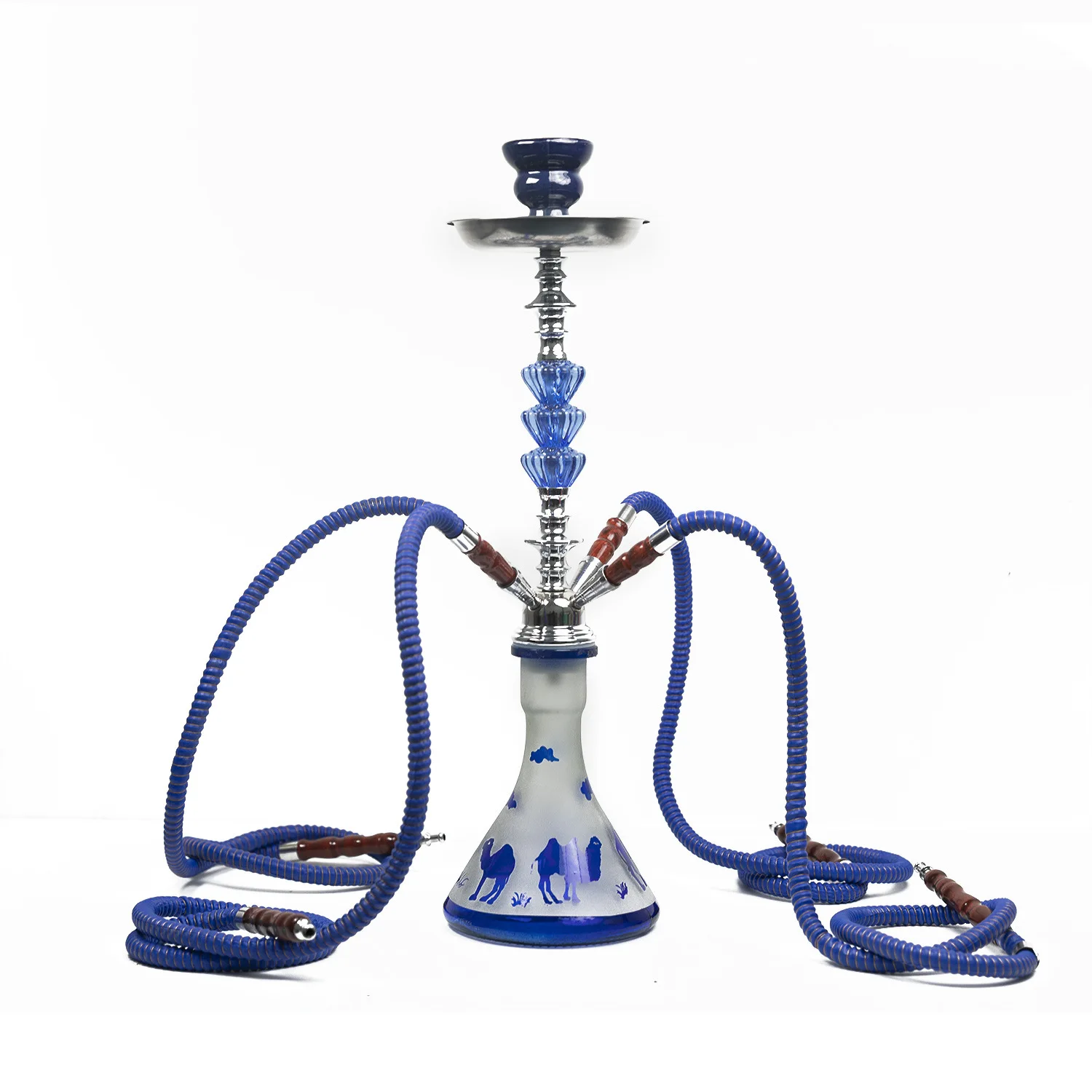 

Arabian Hookah Complete Set, Four Pipes, Acrylic Shisha, Weed Smoking Accessories, Complete Shishsa