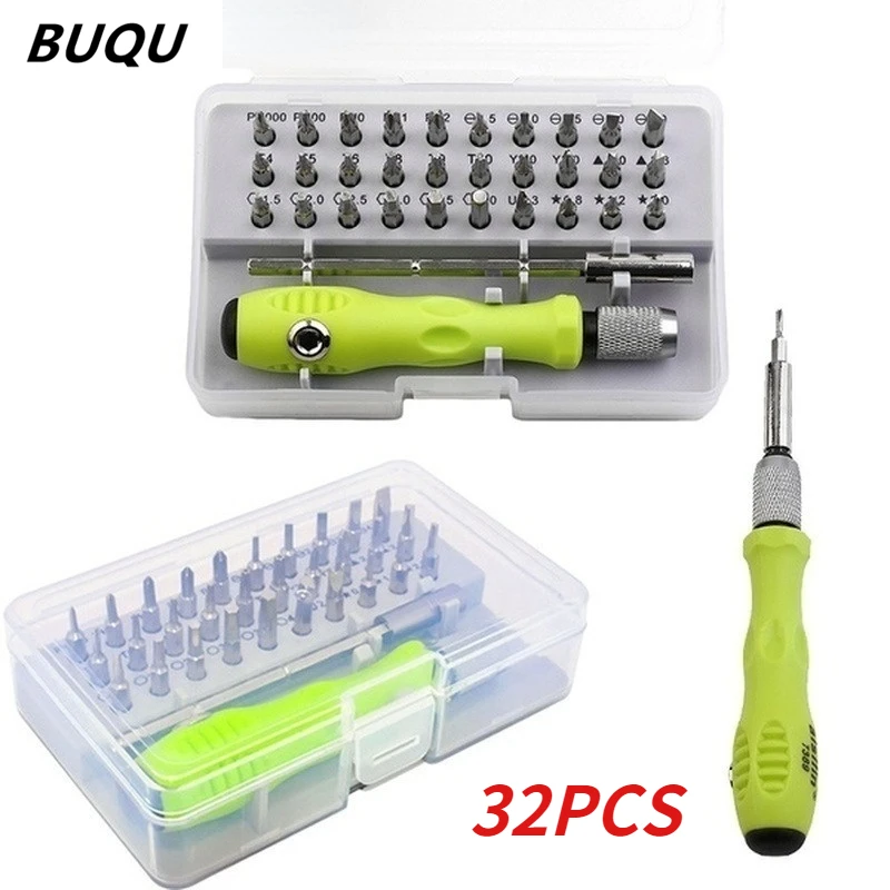 Tool Repair 32 In 1 Screwdriver Set Precision Mini Magnetic Screwdriver Bits Kit Phone Mobile IPad Camera Maintenance