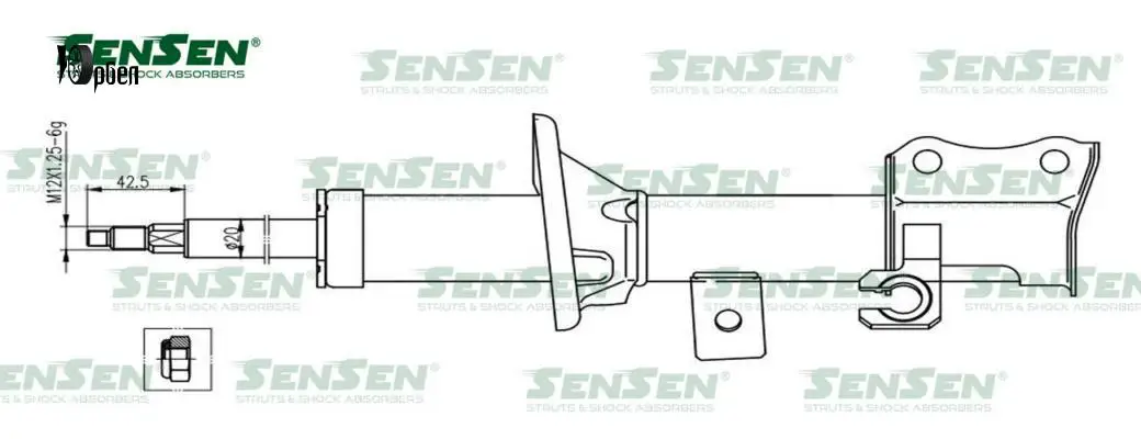 SENSEN 42130699 Аморт. перед. лев. газ Kia Rio | Автомобили и мотоциклы