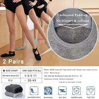 Grip Socks for Women, Non Slip Pilates Yoga Socks Non Slip Socks for Workout, Fitness Ballet Dance Workout Sports Socks Slipper - Image 5