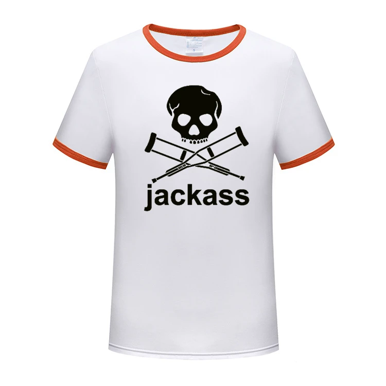 

2023 Summer New Brand Jackass Forever Logo Printed Custom Made Men Short Sleeve T Shirt Cotton Leisure High Quality Man T-shirt