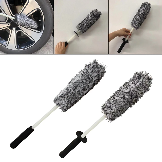 Car Rim Brush Microfiber Car Rim Cleaning Brush Detailing Car Wheel Wash Rim  Cleaner Brush Set for Cars Trucks Motorcycles - AliExpress