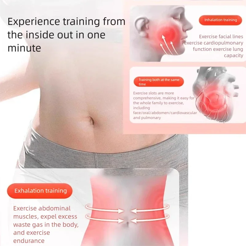 Breathing Dumbbell Trainer Abdominal Muscle Trainer Breathing Vital Capacity Pelvic Floor Muscle Exercise Facial Trainer