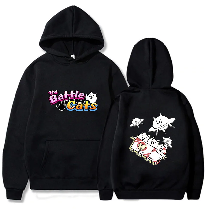 

Hot Cartoon Battle Cats Hoodies Cute Comic Sweatshirt Harajuku Casual Clothes Boys/girls Funko Pop Fleece Streetwear High Street