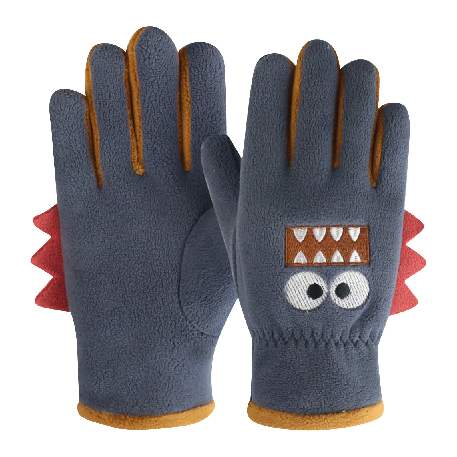 الأطفال تجميد الشتاء قفازات قطيفة عادية مثيرة للاهتمام الكرتون نمط قفازات حرارية طالب لطيف في الهواء الطلق الإمدادات الباردة