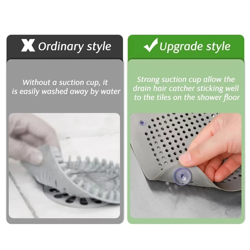Drain Hair Catcher Filter Sink Anti-blocking Strainer Bathtub Shower Floor Silicone Stopper Cover Kitchen Bathroom Accessories