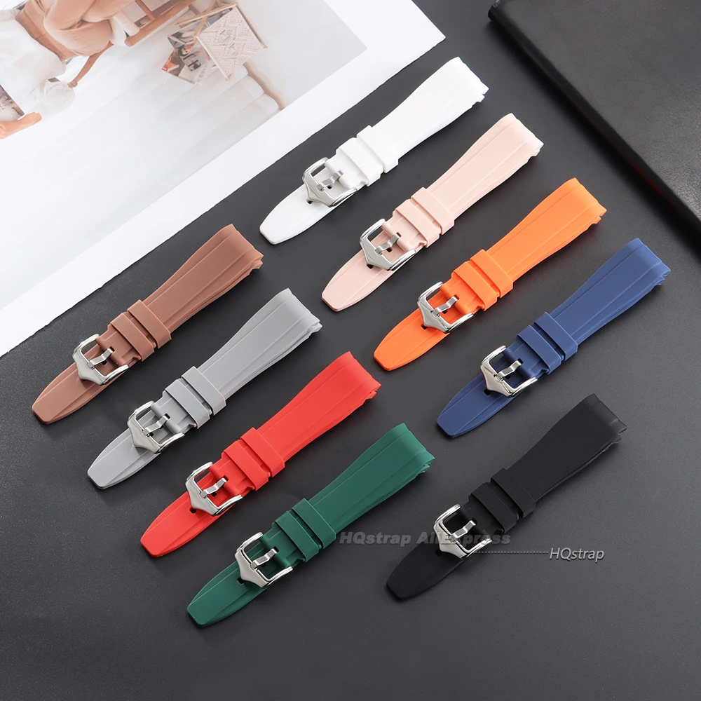 Deluxe Curved Silicone Strap - High-Quality Waterproof Replacement Band