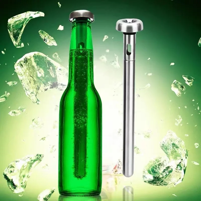 20Pcs Stainless Steel Beer Chiller Stick Beer Chiller Stick Portable Beverage Cooling Ice Cooler Kitchen Tools