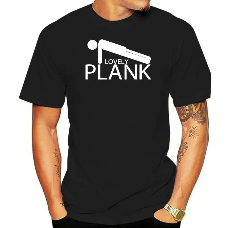 

Lovely Plank The Plank Yoga t-shirt Yoga clothing Mens unisex t-shirt New