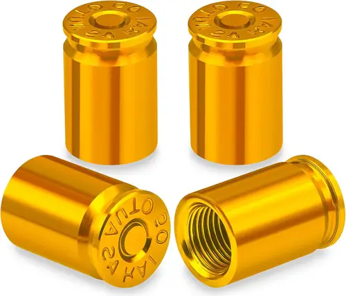 4PCS Bullet Shell Tire Valve Stem Caps, Aluminum Alloy Car Air Stem Cap for Cars, SUV, Trucks, Bikes, Motorcycles, Bicycles - Image 12