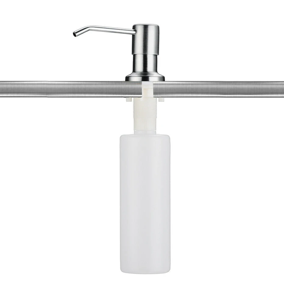DOILIESE Built in Soap Dispenser for Kitchen Sink, Brushed Nickel Stainless  Steel Countertop Pump Head, Dish