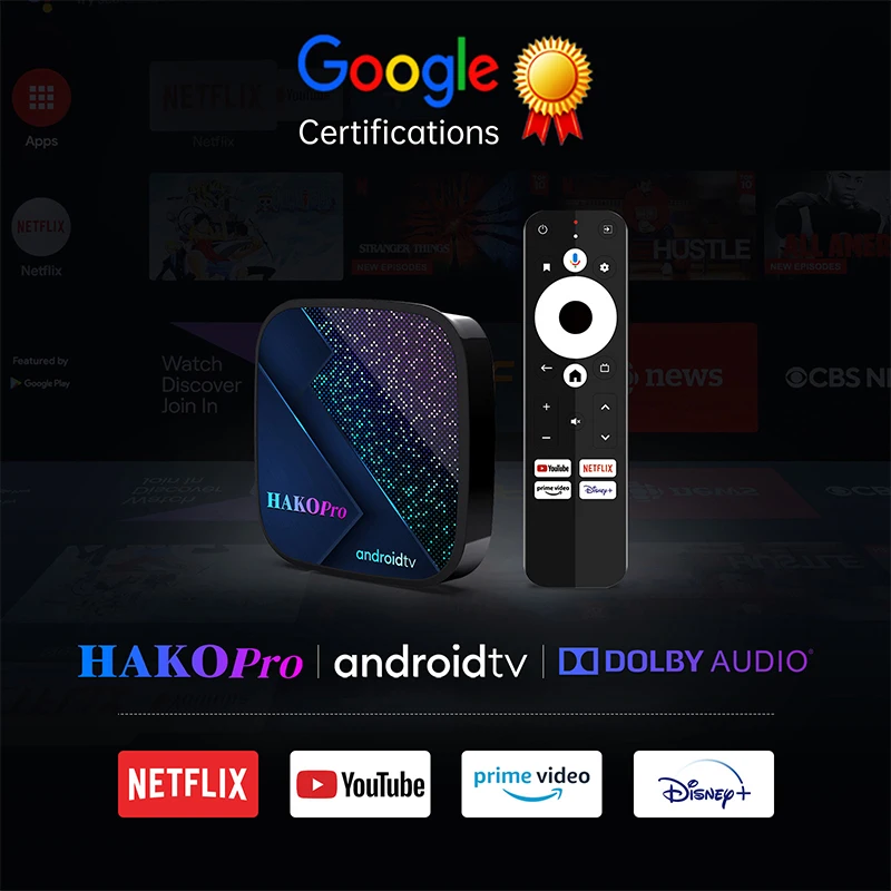 Hako Pro Android 11 TV Box Google Certified 2+16GB RAM 8K Netflix HD  Streaming Media Player 5G Dual WiFi Set Top Box - AliExpress