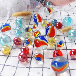 Boule de verre de 16mm, petites billes colorées, jouets pour parents et enfants, Console de jeu, Pinball, Machine, boule rebondissante 