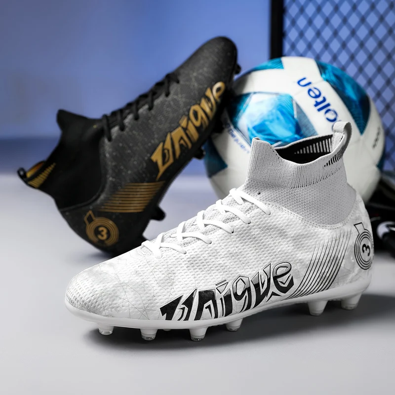 

Новые стильные мужские футбольные спортивные туфли Нескользящие женские футбольные кроссовки AG TF HG FG унисекс футбольные кроссовки