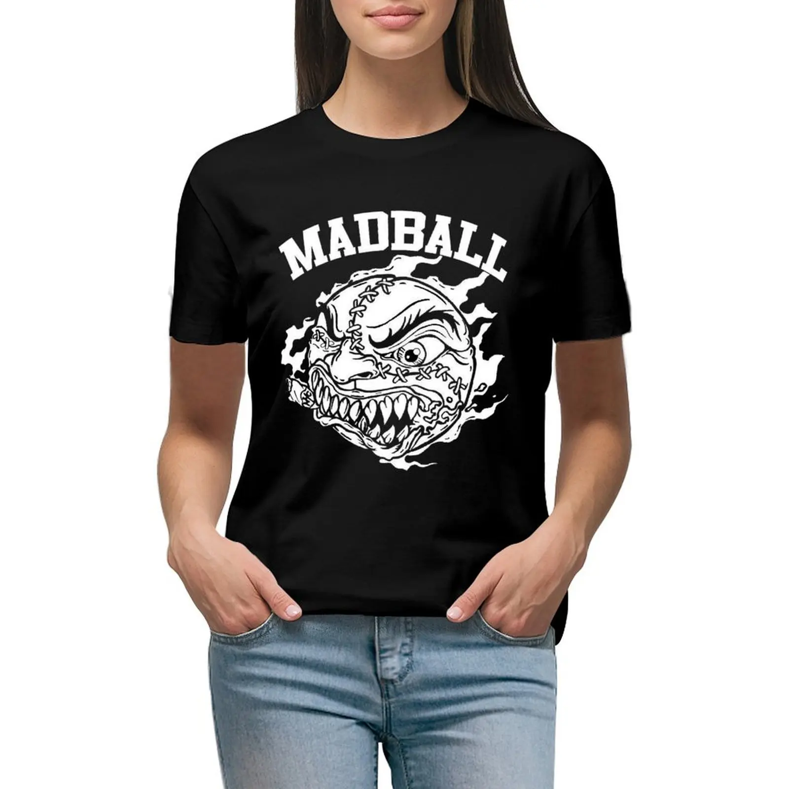 New-Madball T-Shirt Plus Size Top Top Summer Top Camicie Da Allenamento Oversize Per Donna