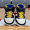 Spring and Autumn Baby Shoes Classic Trendy PU High Top Sports Shoes Basketball Shoes Soft Sole Lightweight Walking Shoes 1