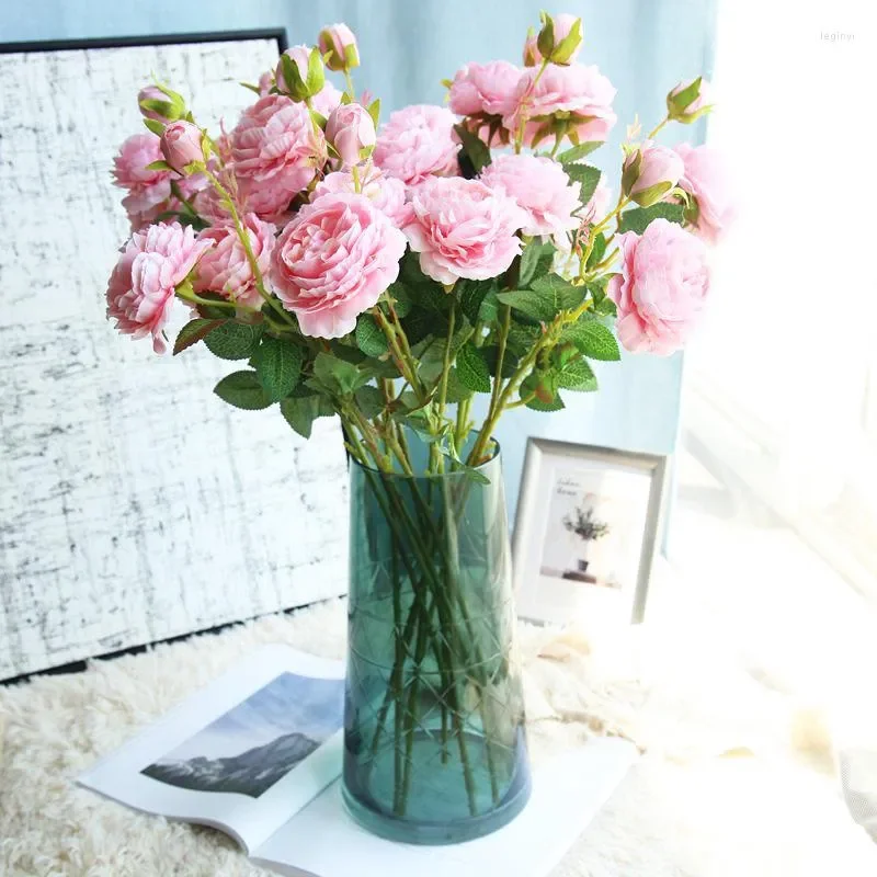 

Decorative Flowers 6cm Peony Head Silk Artificial Flower Wedding Home Decor DIY Wreath Scrapbook Gift Box Party Decoration
