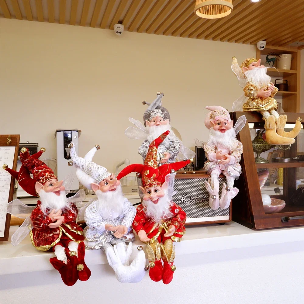 Festive 50cm Elf Doll Christmas Ornament - Perfect for Home Decor & Holiday Gifts
