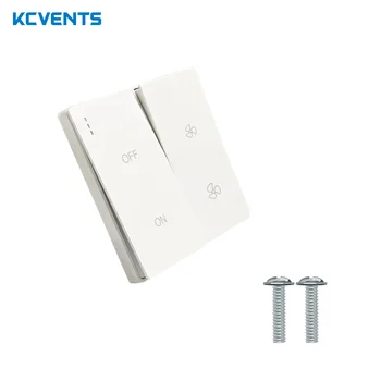 KCvents 속도 제어 스위치, 하이 로우 듀얼 컨트롤, 환기 덕트 선풍기 신선한 공기 시스템용 특수 2 단 스위치, 220V