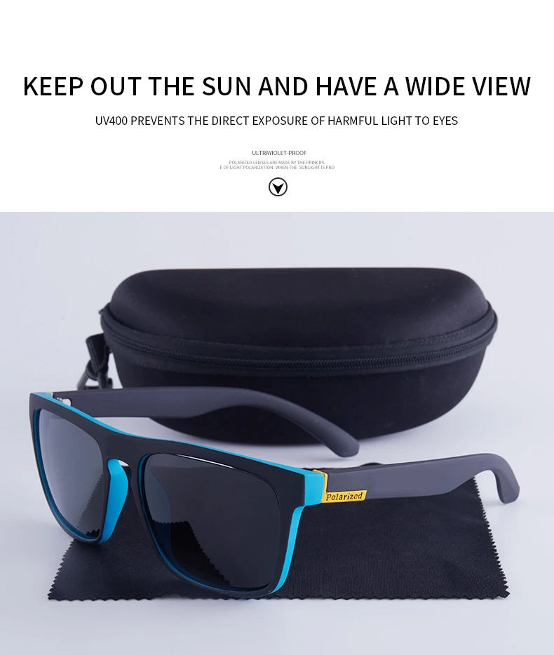 Description Picture 4 of item2024 New Men Polarized Sunglasses Women Unisex Fishing Glasses Camping Hiking Driving Eyewear Sport Goggles UV400 With Package