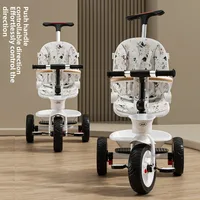 Tricycle pliant pour enfants de 1 à 6 ans, chariot de marche, vélo pour landau 4