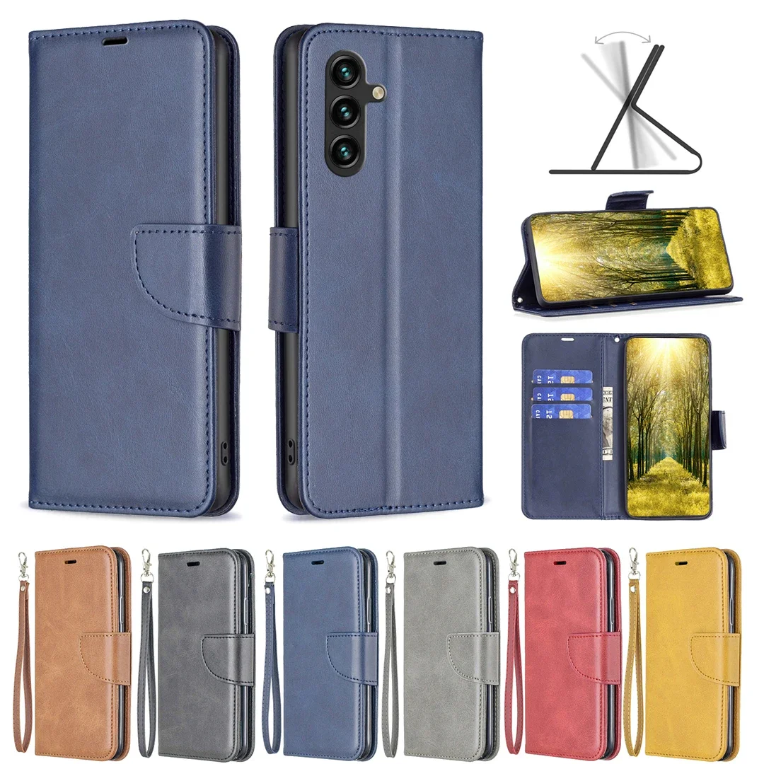 Leather Flip Wallet Case - Skin-Friendly Luxury Protection