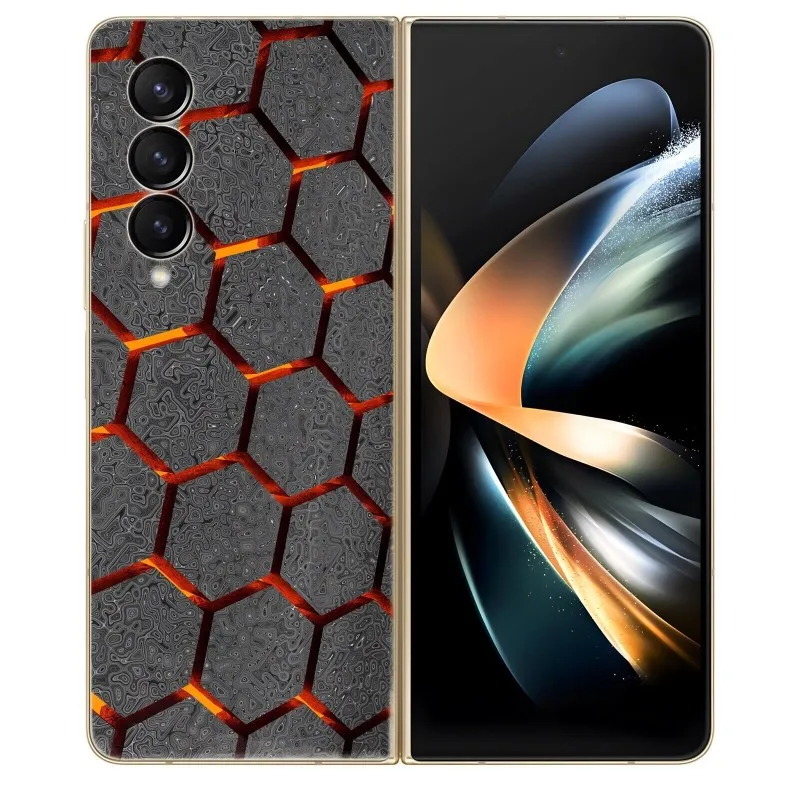 

Hot Matte Phone Sticker For SAMSUNG Z Fold4 Fold3 5G Back +Side Protective Film For Galaxy Z Fold2 Fold 5G Decal Skin Cover