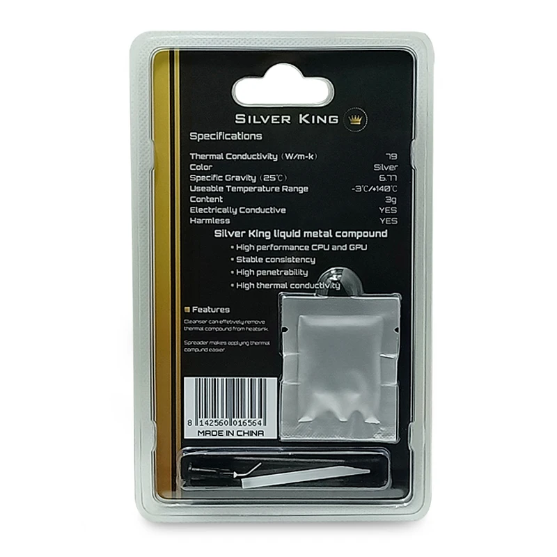 Thermalright Liquid Metal Thermal Conductive Grease CPU Processor Heat Sink Paste 79W/m-k